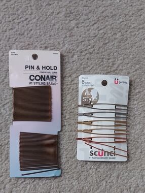 scunci Metallic Bobby Pins Set - Mixed Silver, Gold, Rose Gold, Copper